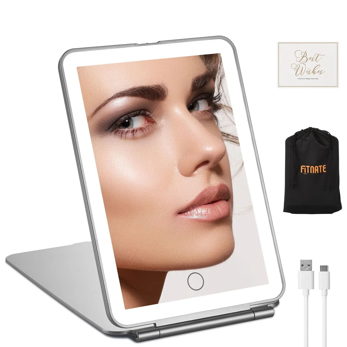FITNATE FITNATE BT0410 mirror 32 LED 1000mAh silver — product photo