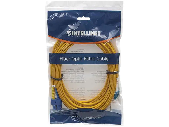 Intellinet Network Solutions Intellinet Network Solutions Duplex Single-Mode LC/SC 9/125 OS2 10.0 m Yellow — product photo