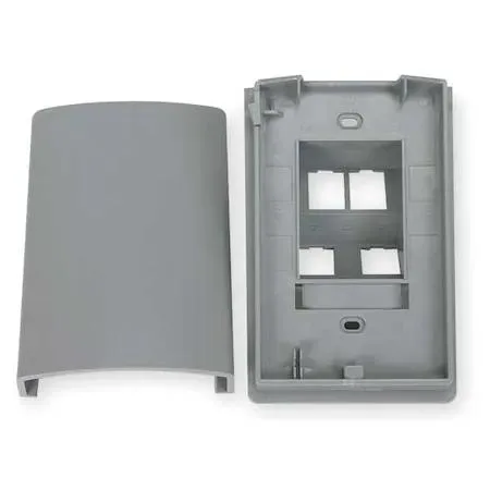 Hubbell Incorporated Hubbell Incorporated TWPF1GY Wall Plate 4-port 1-gang Gray — product photo