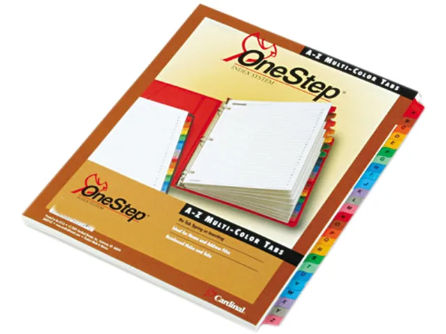 Cardinal Cardinal 60218 A-Z Index Card Set 26 Tab 25 Set — product photo