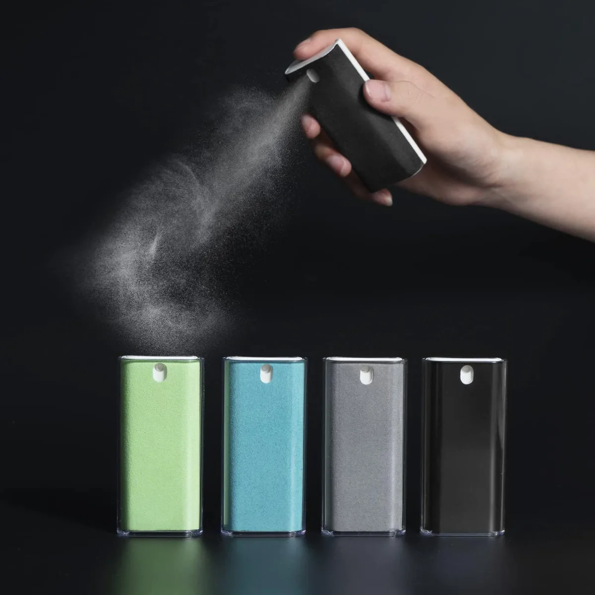 4PCS All-in-One Screen Cleaner 0.5oz 4-Pack with Microfiber and Phone Stand — product photo