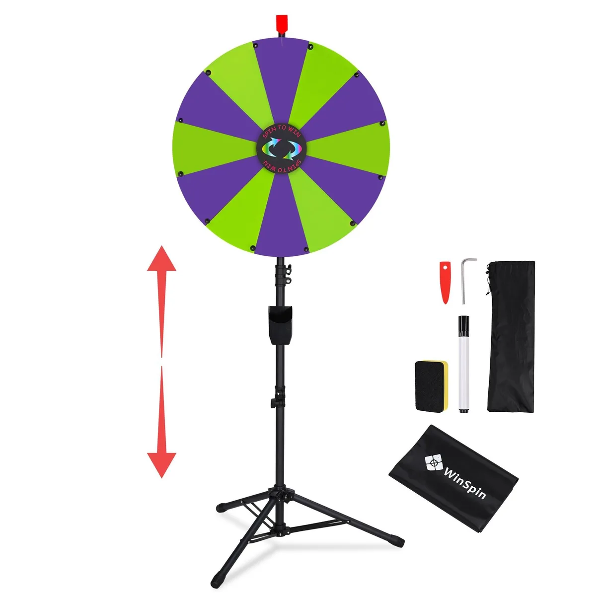 Yescom USA, Inc. Yescom USA, Inc. 35WSPPAR018-TP-PG 24" 12-Slot Prize Wheelupply — product photo