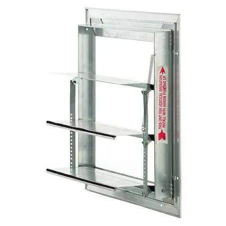 Dayton Dayton 4HX73 Backdraft Damper 12.75 in Square 4.5 in Deep — product photo