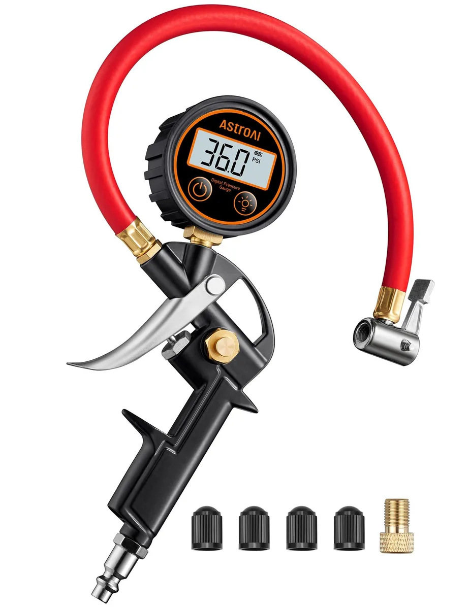 KEHIPI KEHIPI T1 Digital Tire Pressure Gauge with Inflator 3-250 PSI — product photo