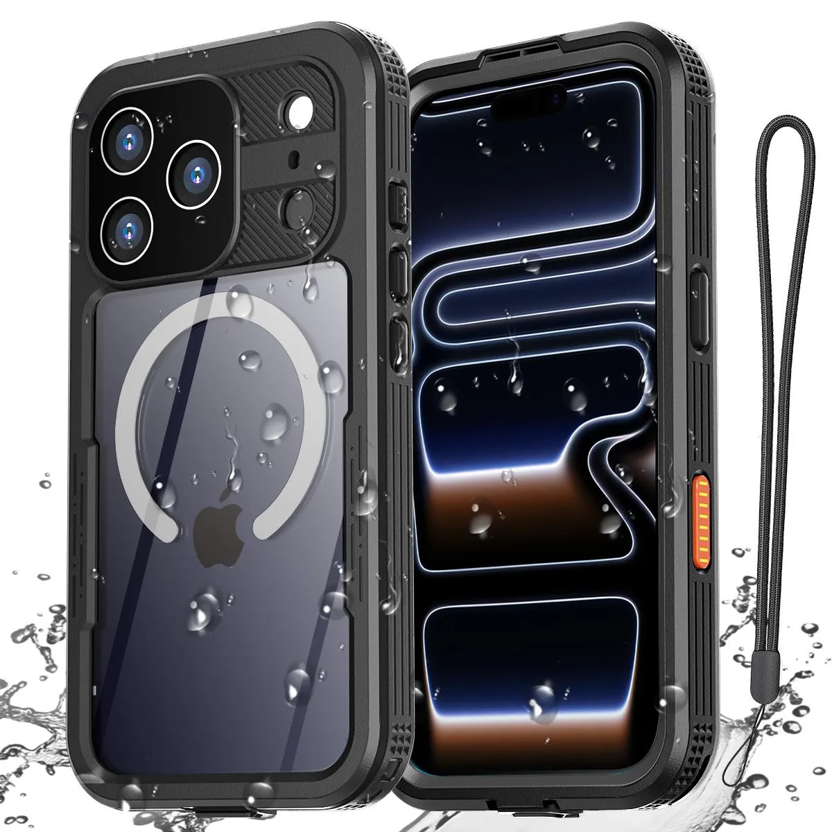 SZYG SZYG Waterproof Case iPhone 17 Pro Max 6.9" Black IP68 MagSafe — product photo