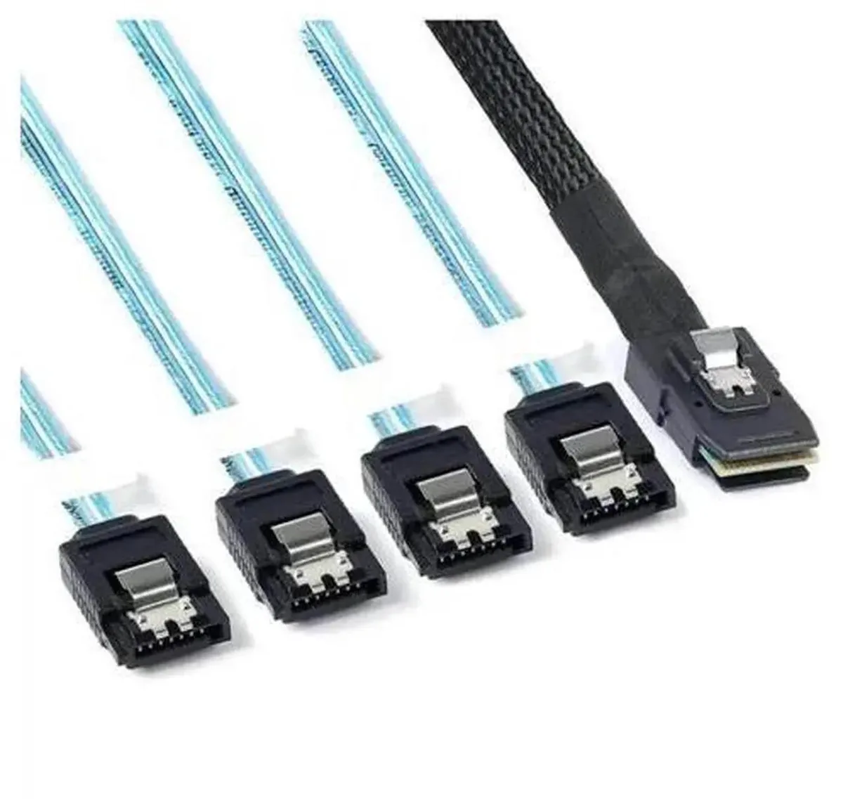 SMUGDESK SMUGDESK SFF-8087 36Pin 4i Male to 4 SATA 7Pin Female SAS Cable — product photo