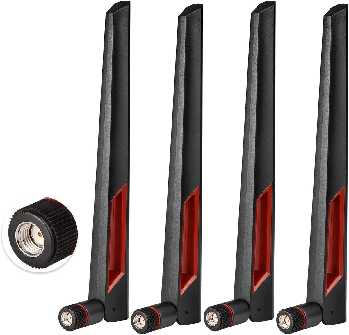 KEHIPI KEHIPI Dual Band WiFi Antenna RP-SMA 10dBi 7.7in 4pcs — product photo