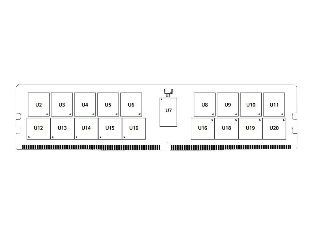 Micron Technology, Inc. Micron Technology, Inc. MTA36ASF8G72PZ-3G2F1 64GB DDR4 3200 ECC Registered server RAM — product photo