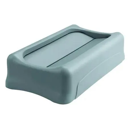 Rubbermaid Rubbermaid FG267360GRAY Drop Top Trash Can Lid Gray 23 gal — product photo