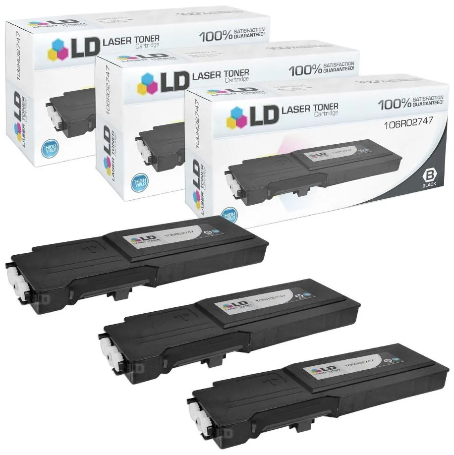LD Products LD Products Compatible Toner Cartridge 106R02747 High Yield Black 3-Pack — product photo