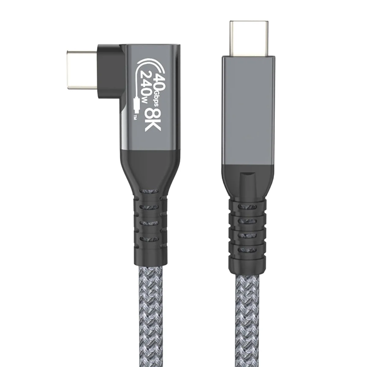 Vszerda Vszerda Thunderbolt cable 3.3ft 240W 40Gbps 8K 180-90 angled — product photo