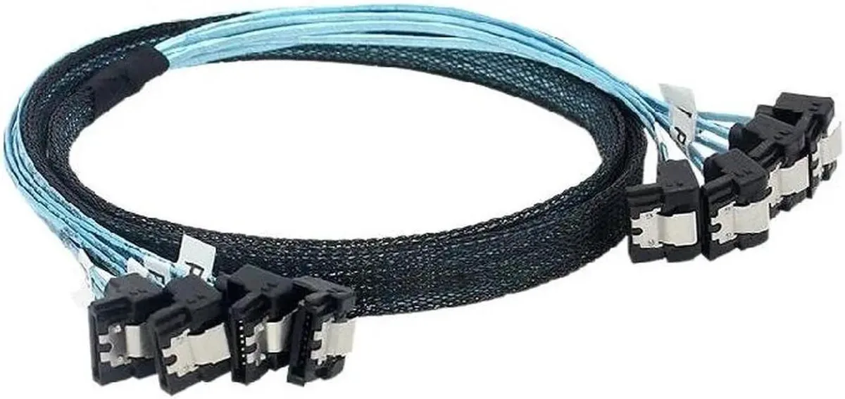 Vszerda Vszerda 4-pack SATA cable double 90° 0.5m — product photo