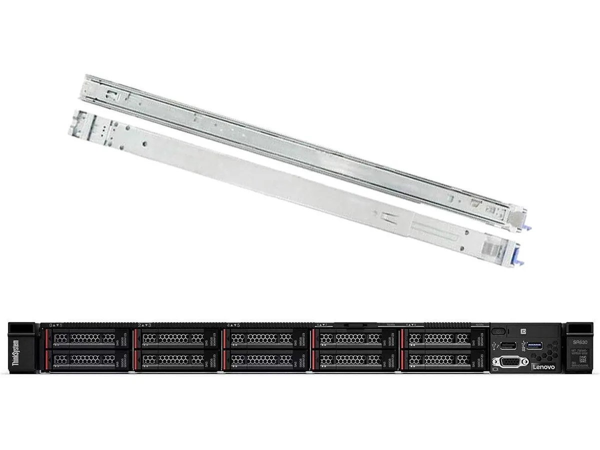 Lenovo Lenovo ThinkSystem SR630 7X02A0CJNA 1U rack server 1 x Xeon Silver 4216 2.10 GHz 16 GB RAM — product photo