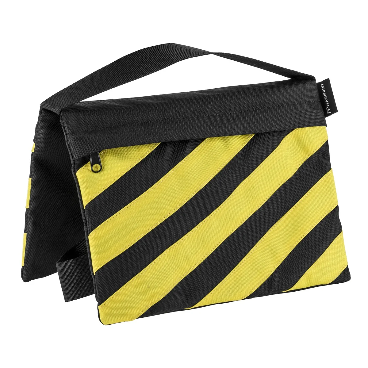 Flashpoint Brand Flashpoint Empty Saddle Sandbag 15 lb Yellow Black Stripes — product photo