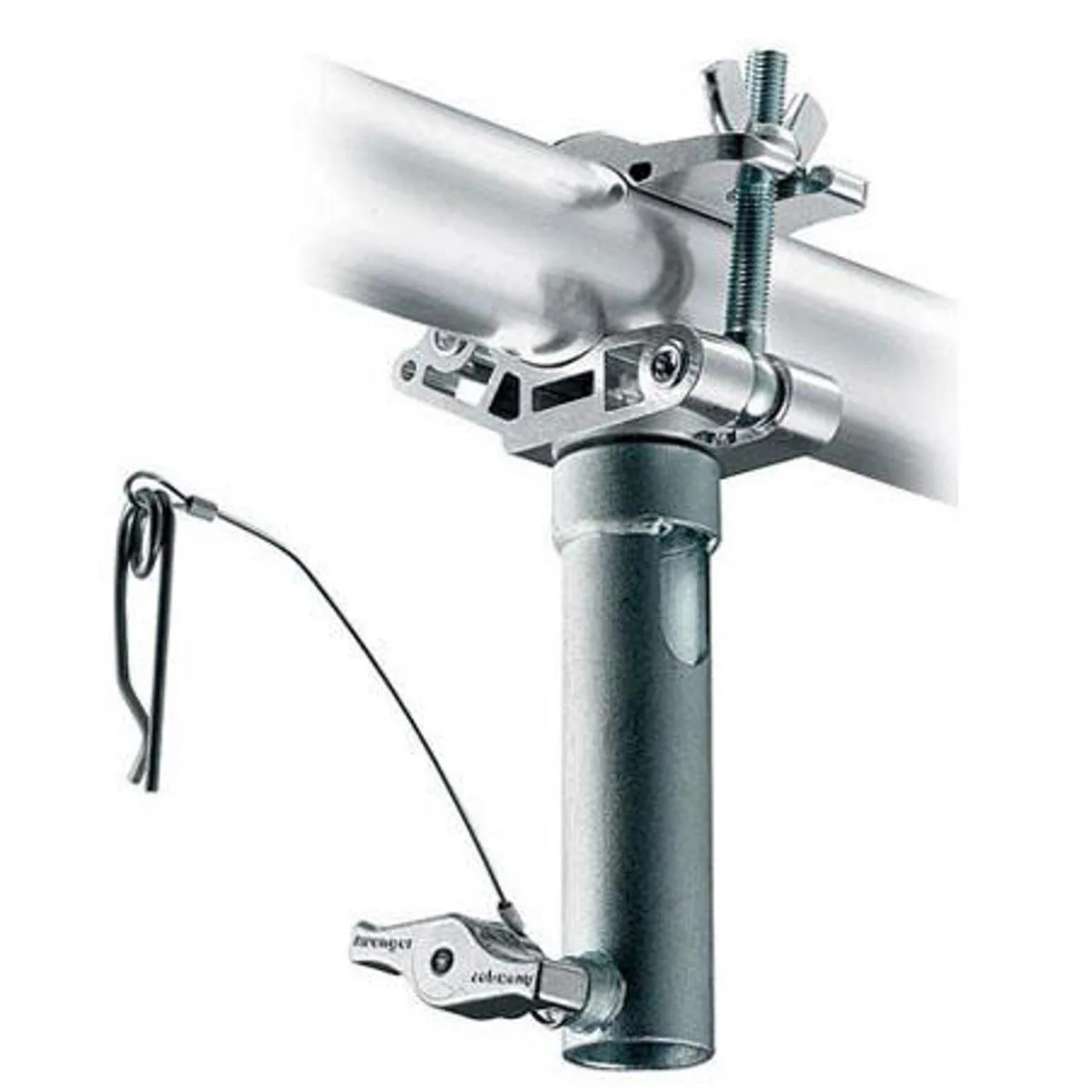 Silver aluminium MP eye coupler with T-handle and 28 mm bushing