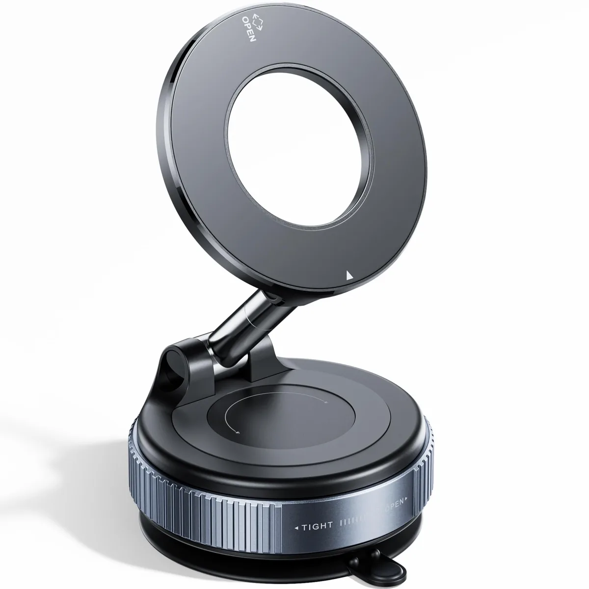  REOKILY K007 Vacuum Magnetic Phone Mount 96LBS 360° Black — product photo