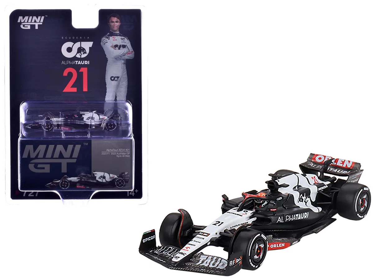 Mini GT Mini GT AlphaTauri AT04 #21 Nyck de Vries Australian GP 2023 1/64 hobby collectible — product photo