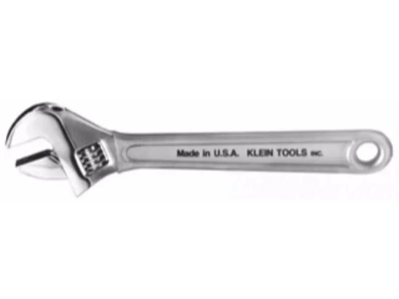 12 inch adjustable wrench with high polish chrome finish and cushion grip