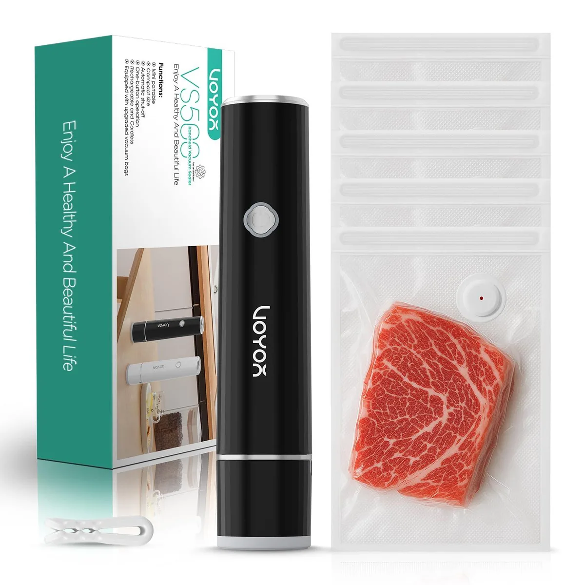 FoodSaver VS500 VOYOR Handheld Vacuum Sealer Black — product photo