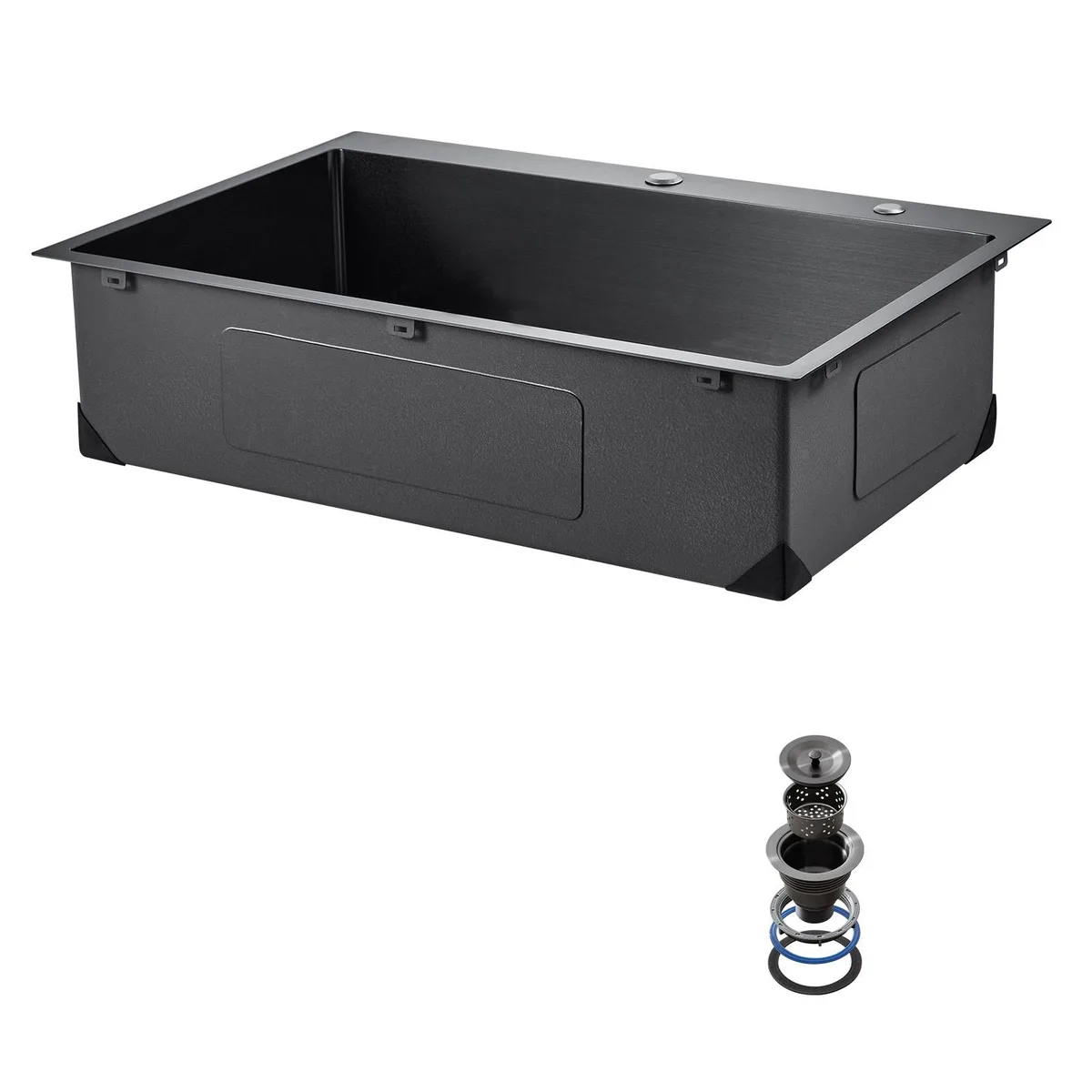 VEVOR VEVOR 25 inch Kitchen Sink Workstation Black 304 Stainless Steel — product photo