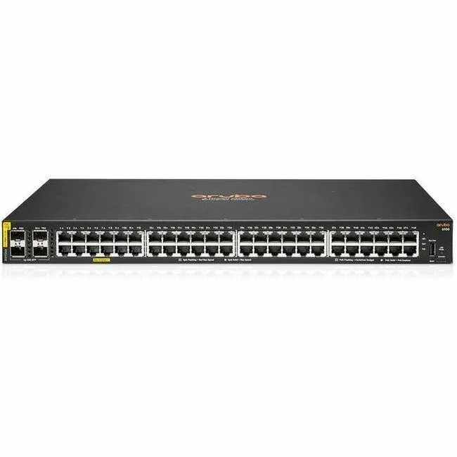 HPE HPE Aruba CX 6100 48G Class 4 PoE 4SFP+ 740W Switch R9Y04A#ABA — product photo
