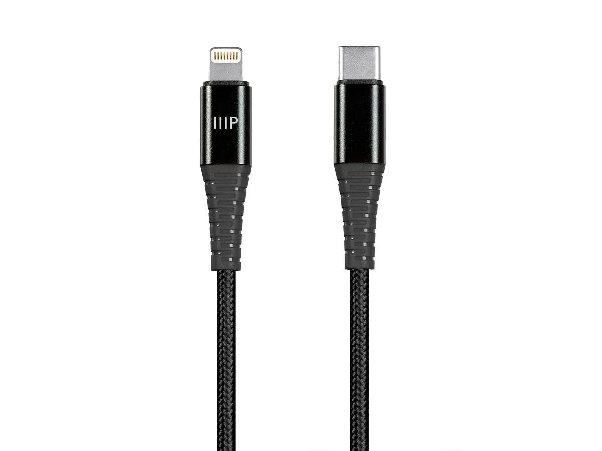 Monoprice Inc. Monoprice 138390 AtlasFlex Lightning cable Kevlar 18W PD — product photo