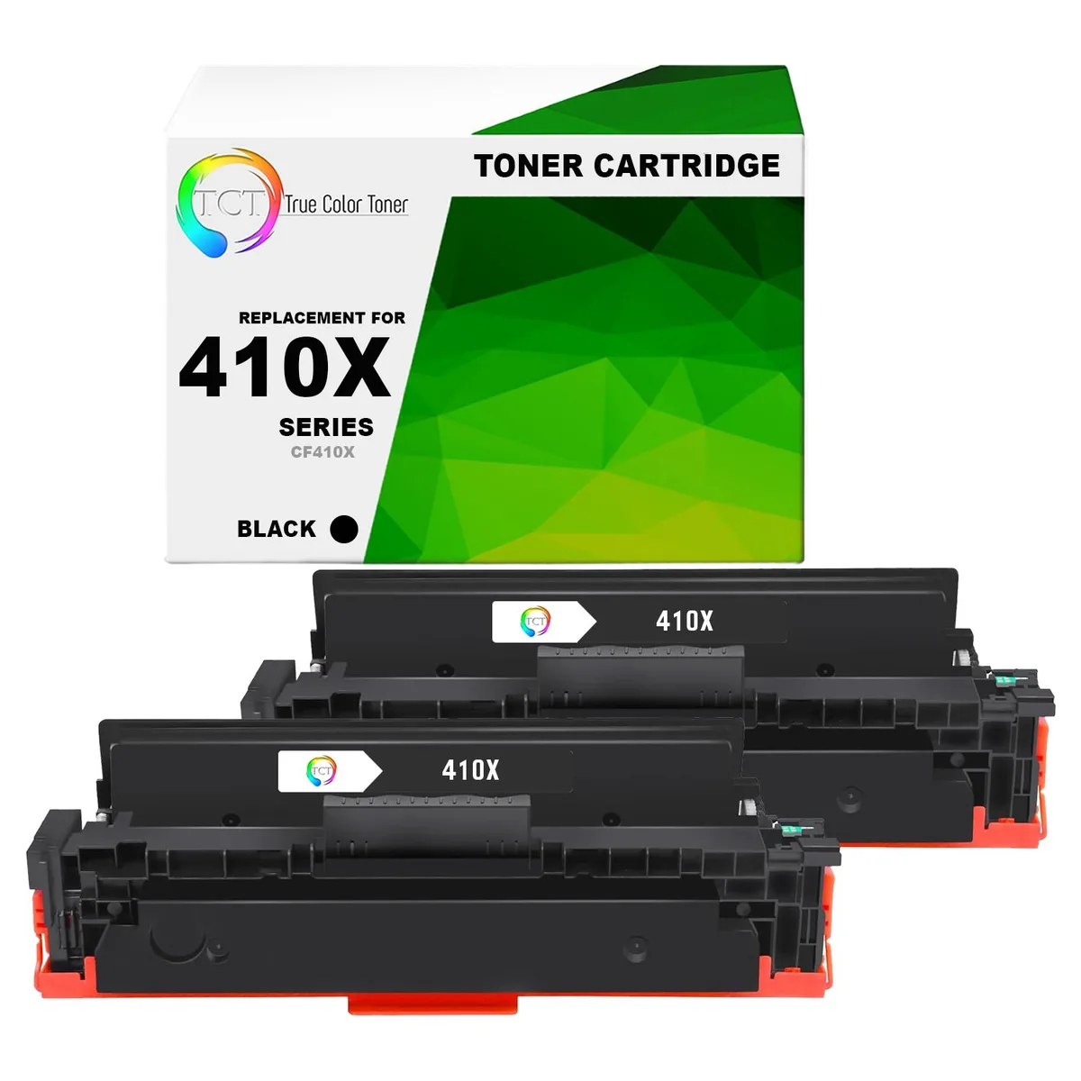 True Color Toner True Color Toner CF410X Black High Yield Toner Cartridge 2 Pack 6500 Pages — product photo