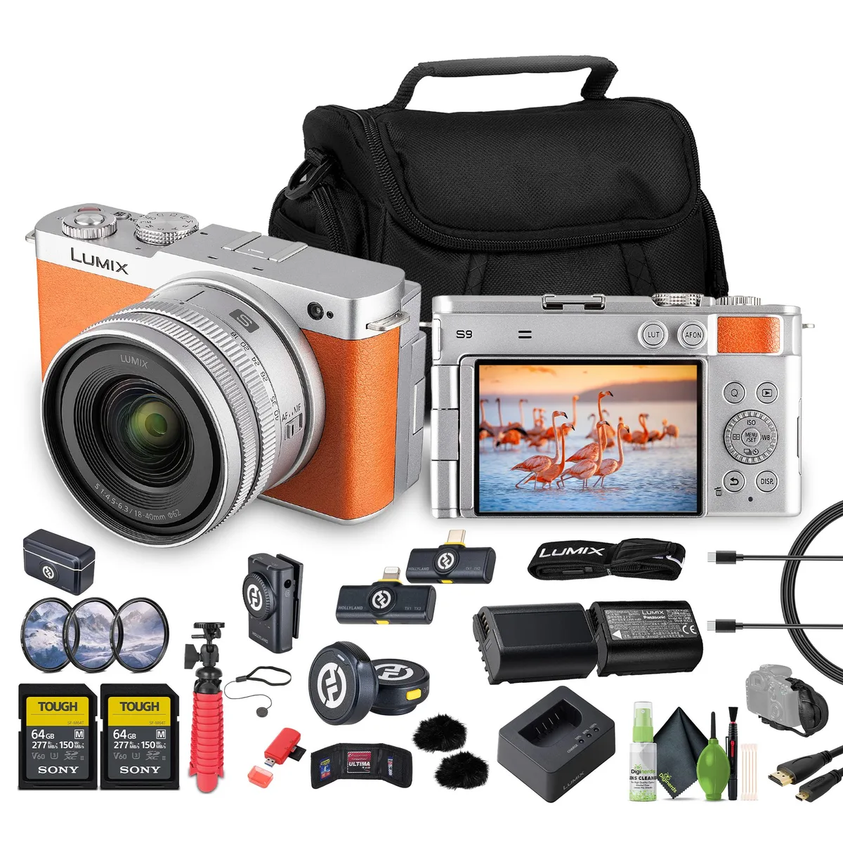 Panasonic Panasonic Lumix S9 18-40mm f/4.5-6.3 Kit Orange 2x64GB — product photo