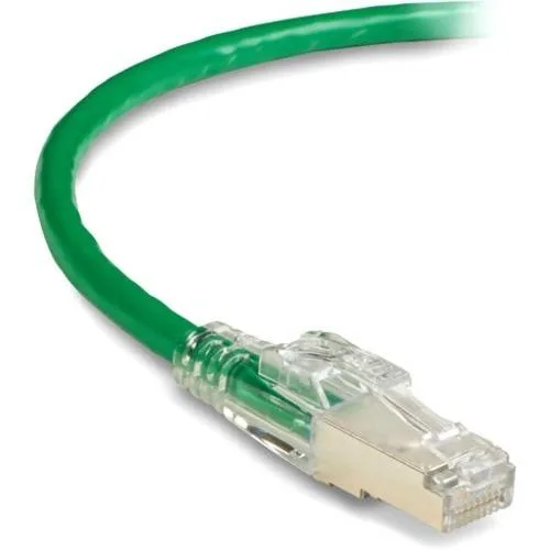 Green Cat6 S/FTP patch cable two feet long