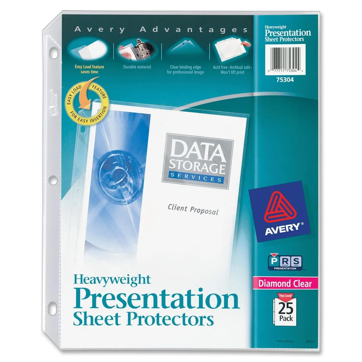 Avery Avery 75304 Sheet Protector 8.50 x 11 25 Pack — product photo