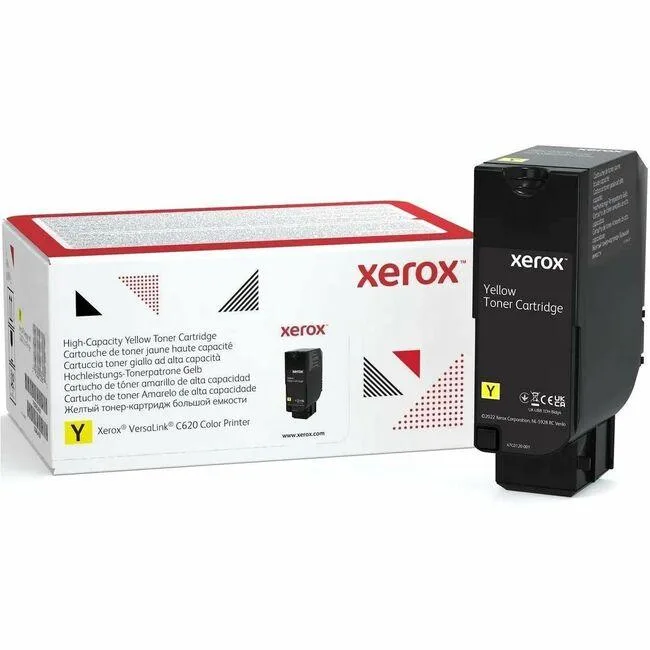 XEROX Xerox 006R04627 High-Yield Yellow Toner Cartridge 12000 Pages — product photo