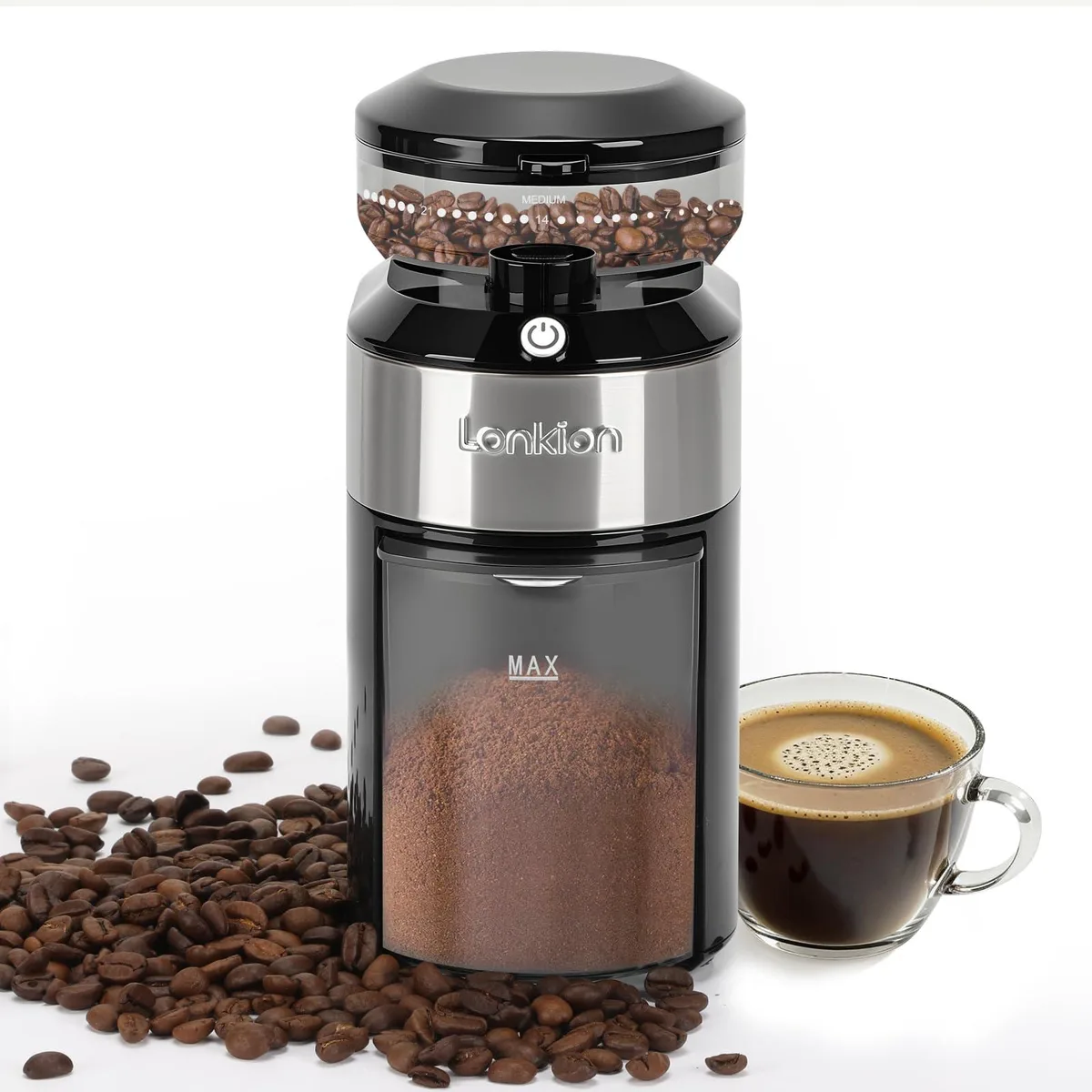Breville Burr Coffee Grinder 28 Settings 200W 11 Cups Stainless Steel — product photo