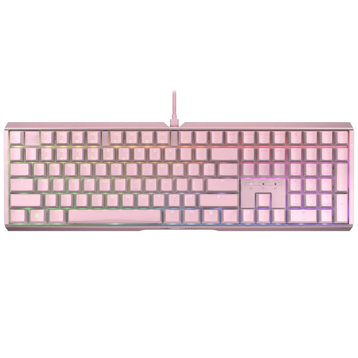 Cherry Cherry MX 3.1 Wired RGB Pink Tea Switch 108 Keys Gaming Keyboard — product photo