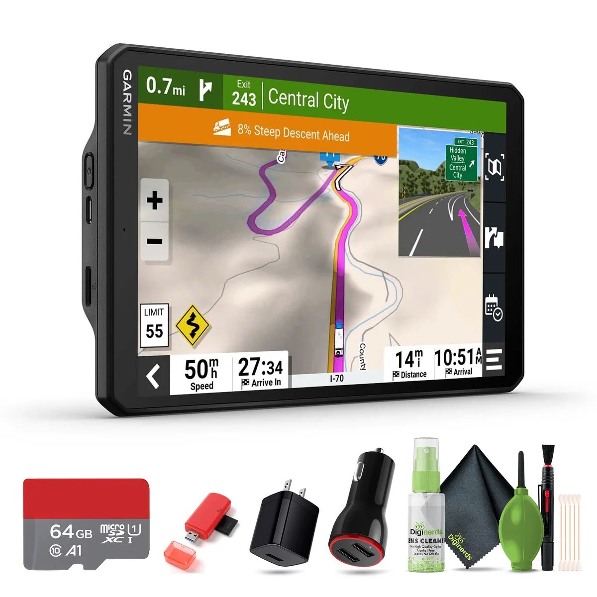 Garmin Garmin RV 895 MT-S GPS Navigation with 64GB microSDXC — product photo