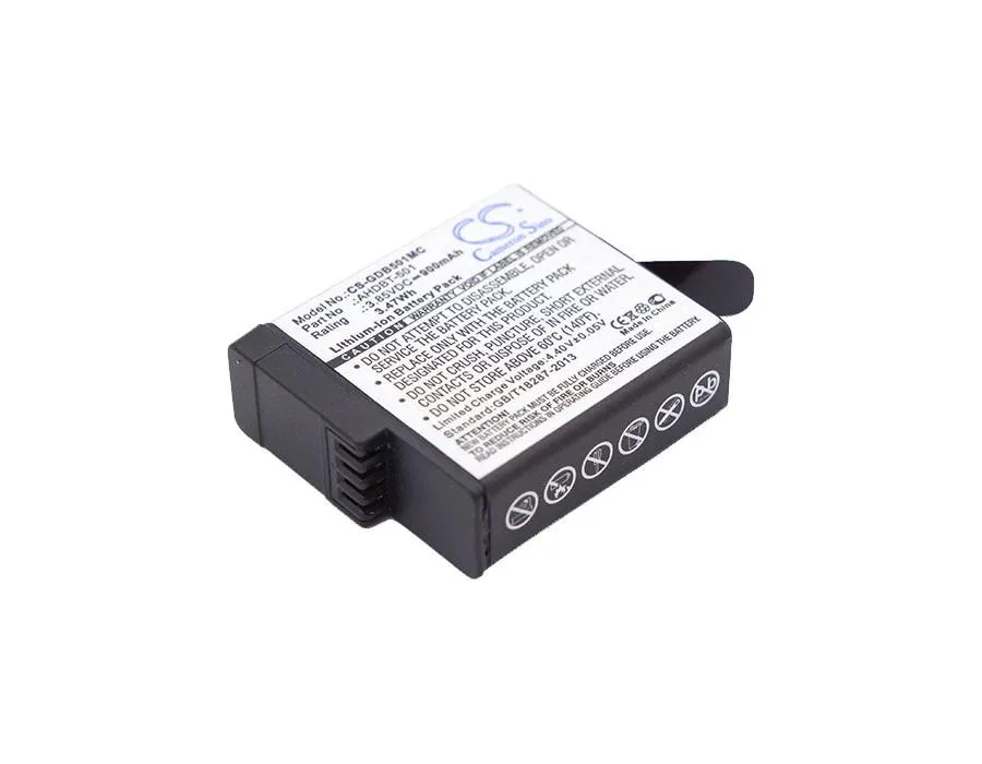 Rectangular black battery with gold contacts and Cameron Sino branding