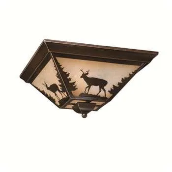 Vaxcel Vaxcel Bryce 14" Flush Mount Burnished Bronze 55414 — product photo