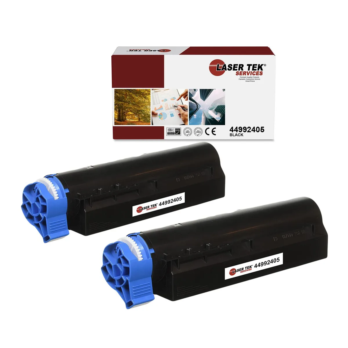 Laser Tek Services Laser Tek Services 44992405 2-pack toner cartridge — product photo