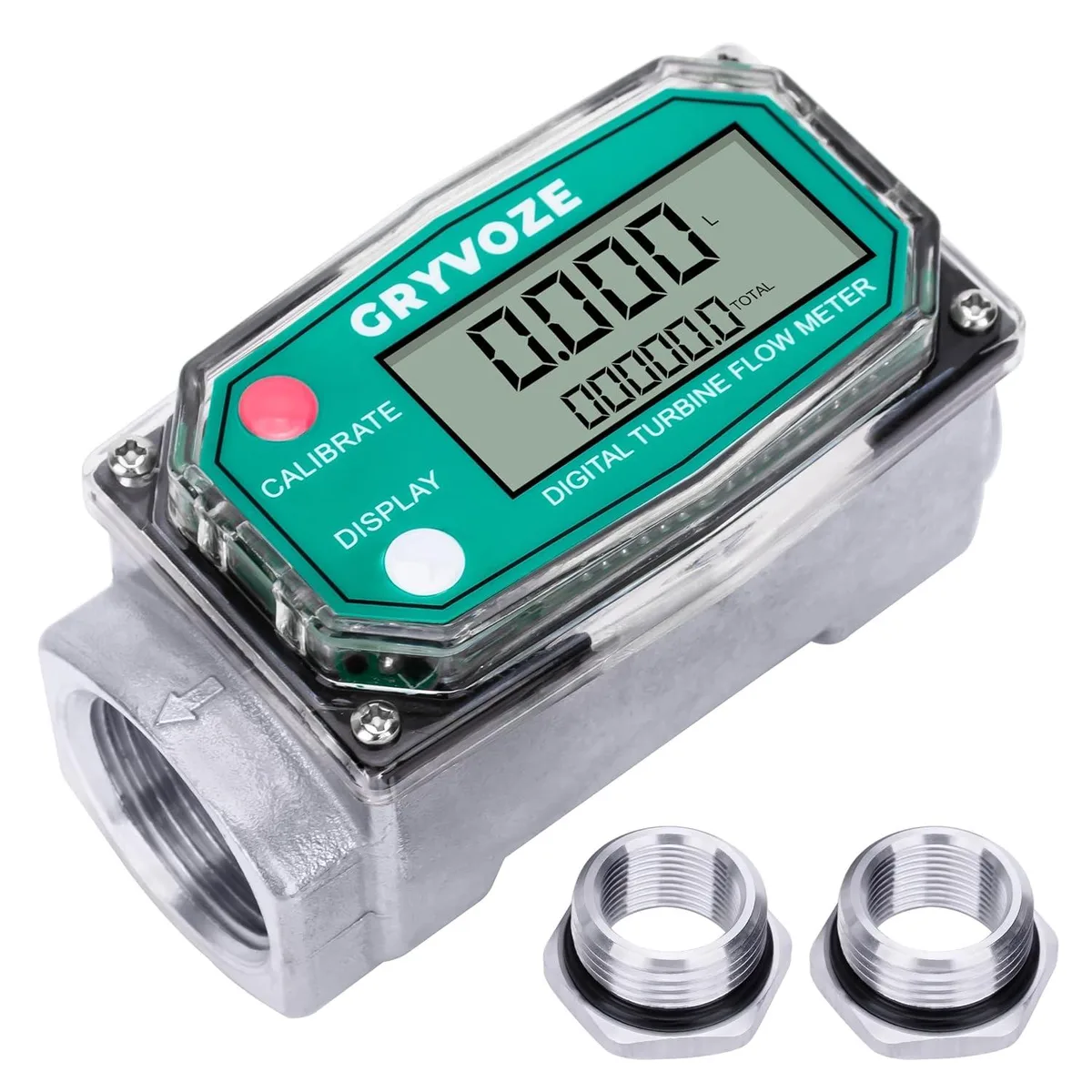 BFKK BFKK 1" Fuel Flow Meter with 3/4" Adapters control sensor — product photo