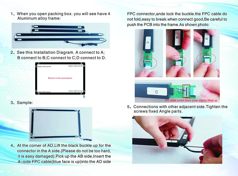 SPECIAL PIE SPECIAL PIE IR Multi Touch Screen Frame 32 Inch 10 Touch Points Upgradeable — product photo