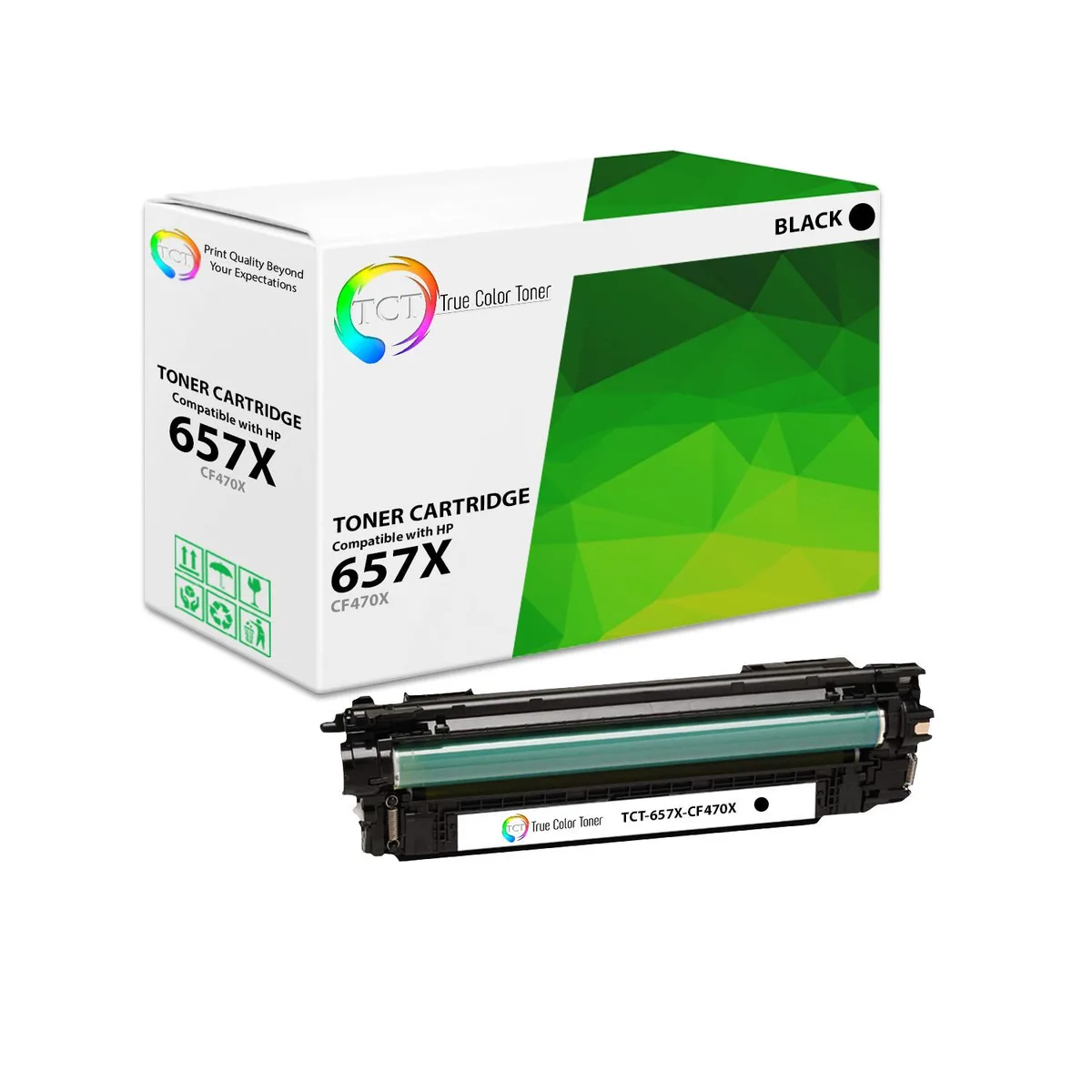 True Color Toner True Color Toner 657X CF470X Black High Yield Toner Cartridge 28000 Pages — product photo