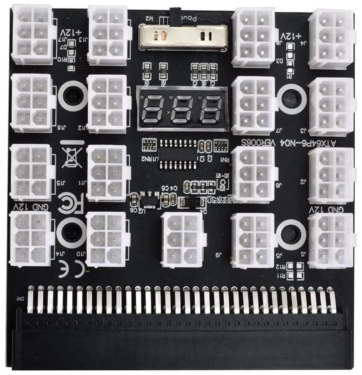 SMUGDESK SMUGDESK 17-Port 6-Pin Breakout Board Adapter for DPS800GB 1200FB 1200QB PSU — product photo