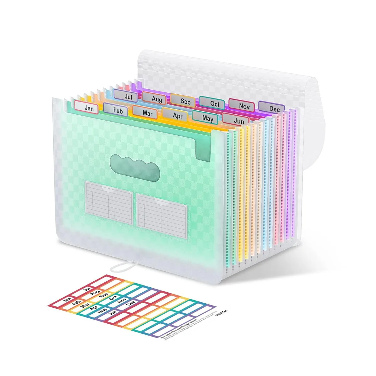  Pendaflex 12 Pocket Expanding File Folder Green 12.97 x 9.83 x 1.18 in — product photo