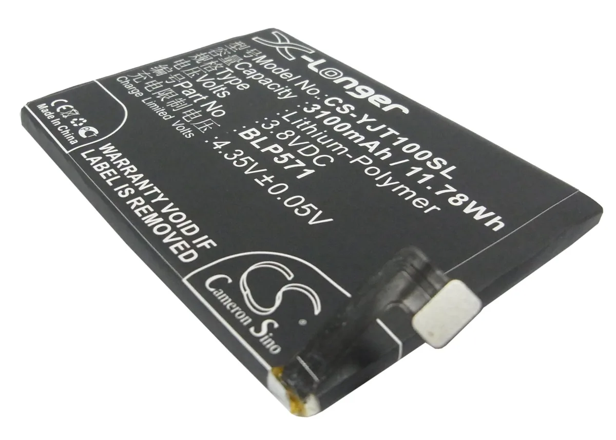 Cameron & Co Cameron & Co DS-CS-YJT100SL 3.8V 3100mAh Li-Polymer cell phone battery — product photo