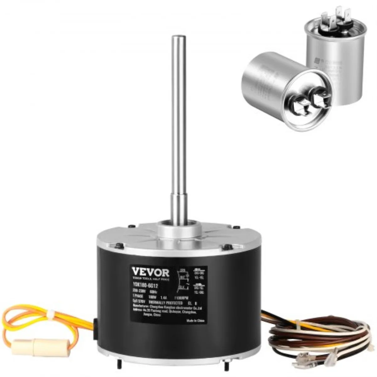 VEVOR VEVOR Condenser Fan Motor 5KCP39EGS070S 5KCP39EGY823S 1/4 HP 208-230V 1100RPM specialty appliance — product photo