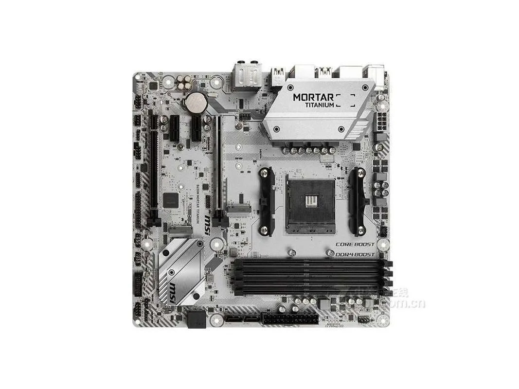 MSI MSI B450M Mortar Titanium AMD motherboard — product photo