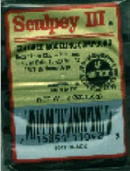POLYFORM POLYFORM Sculpey III Polymer Clay 2oz Black 56g — product photo