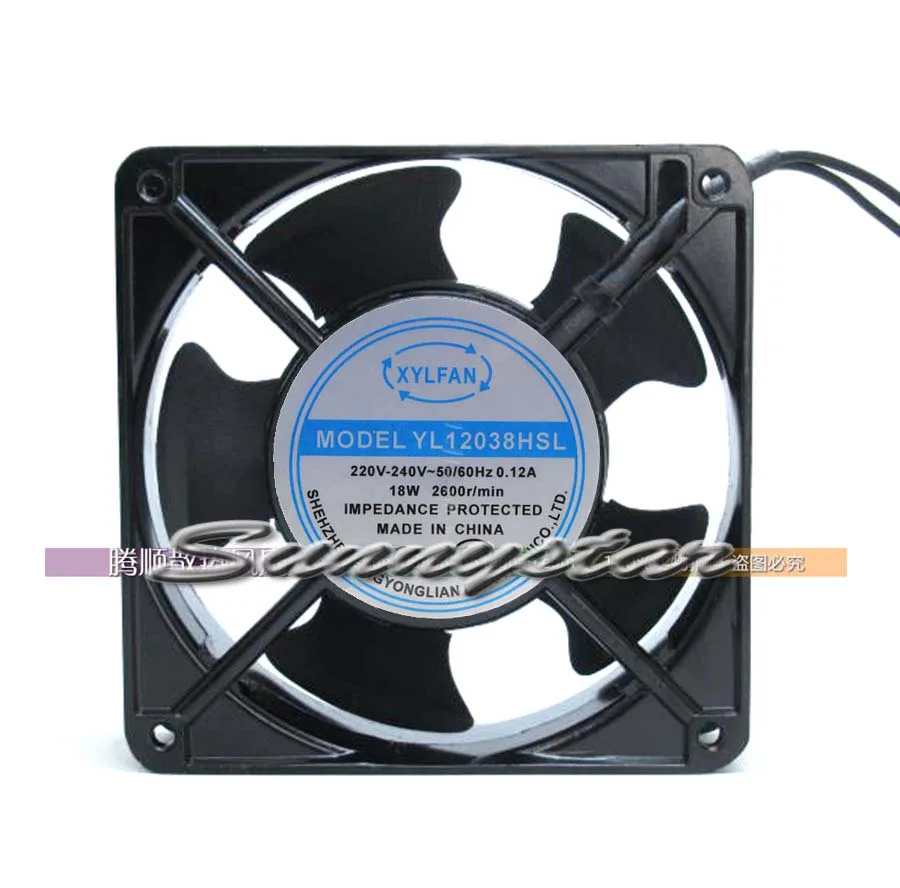 OEM Industries OEM Industries YL12038HSL 120mm AC Fan 220-240V 18W Ball Bearing — product photo