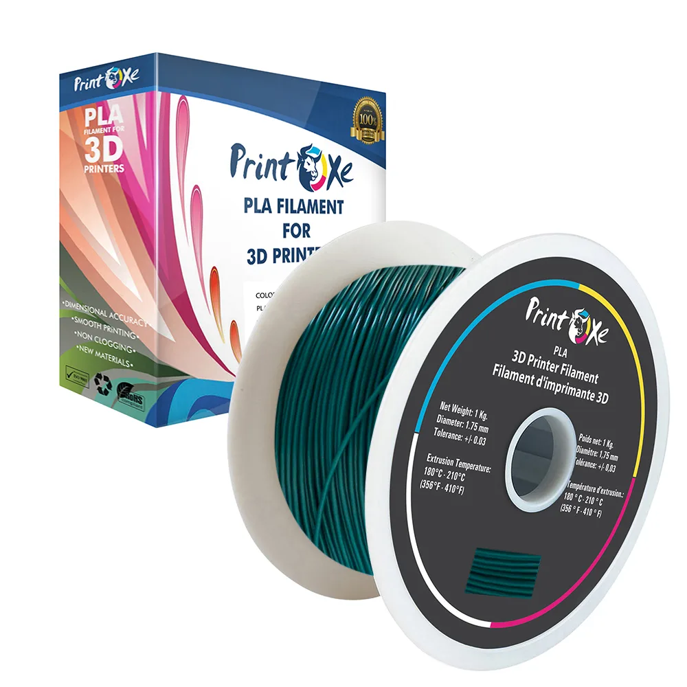 PrintOxe PrintOxe Dark Green PLA Filament 1.75 mm 1 kg ±0.03 mm — product photo