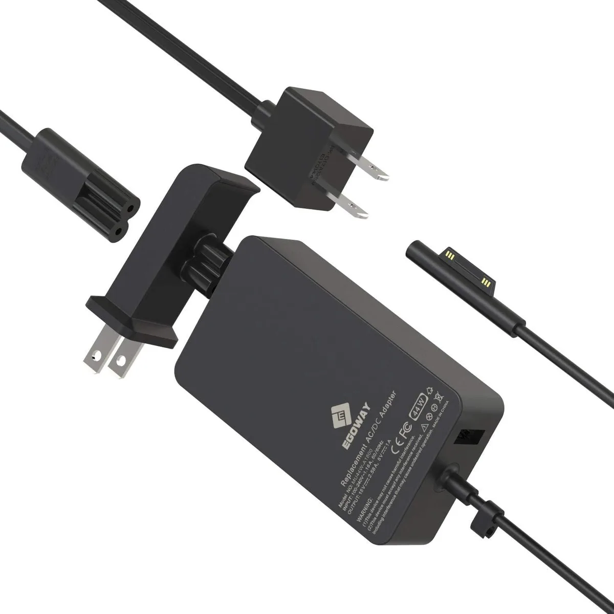 Kenuco Kenuco 44 W AC adapter 15 V 2.58 A with USB 2.0 port — product photo