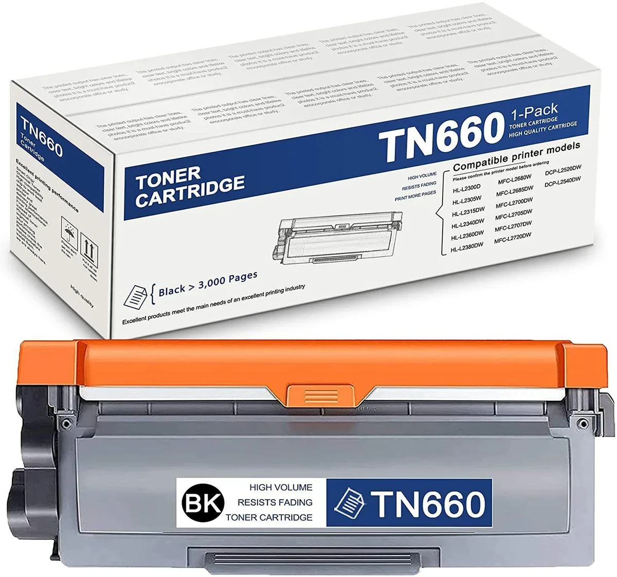 V4ink V4ink TN660 High Yield Black Toner Cartridge 2600 Pages — product photo